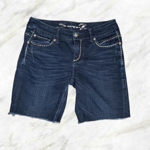 7 FOR ALL MANKIND blue cutoff jean shorts size 4